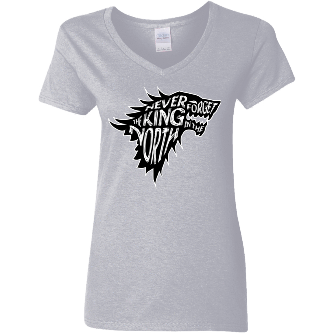 T-Shirts Sport Grey / S Never Forget The King In The North Women's V-Neck T-Shirt