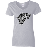 T-Shirts Sport Grey / S Never Forget The King In The North Women's V-Neck T-Shirt