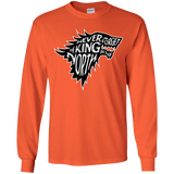 T-Shirts Orange / YS Never Forget The King In The North Youth Long Sleeve T-Shirt