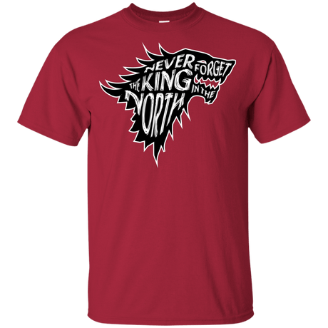 T-Shirts Cardinal / YXS Never Forget The King In The North Youth T-Shirt