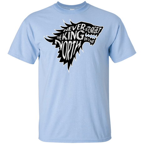 T-Shirts Light Blue / YXS Never Forget The King In The North Youth T-Shirt