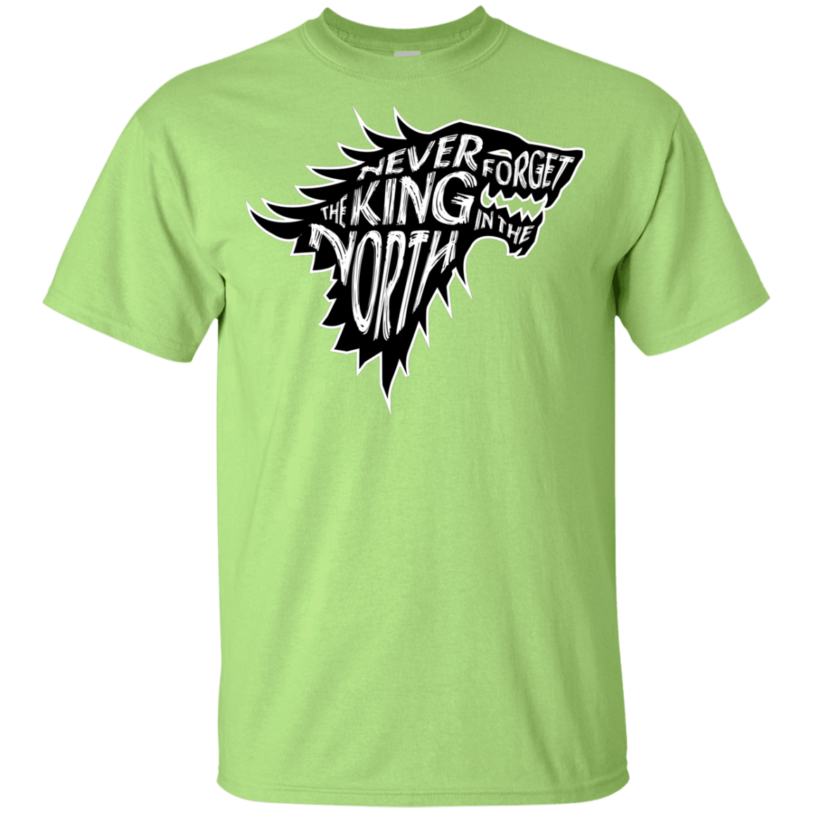 T-Shirts Mint Green / YXS Never Forget The King In The North Youth T-Shirt