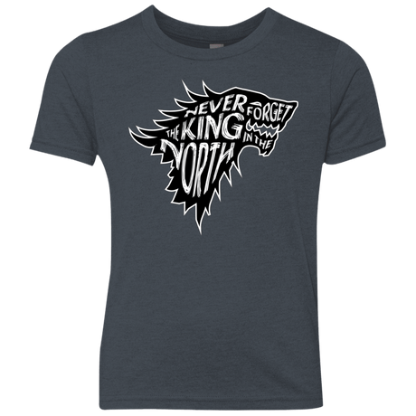 T-Shirts Vintage Navy / YXS Never Forget The King In The North Youth Triblend T-Shirt