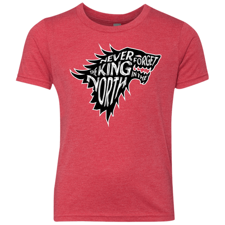 T-Shirts Vintage Red / YXS Never Forget The King In The North Youth Triblend T-Shirt