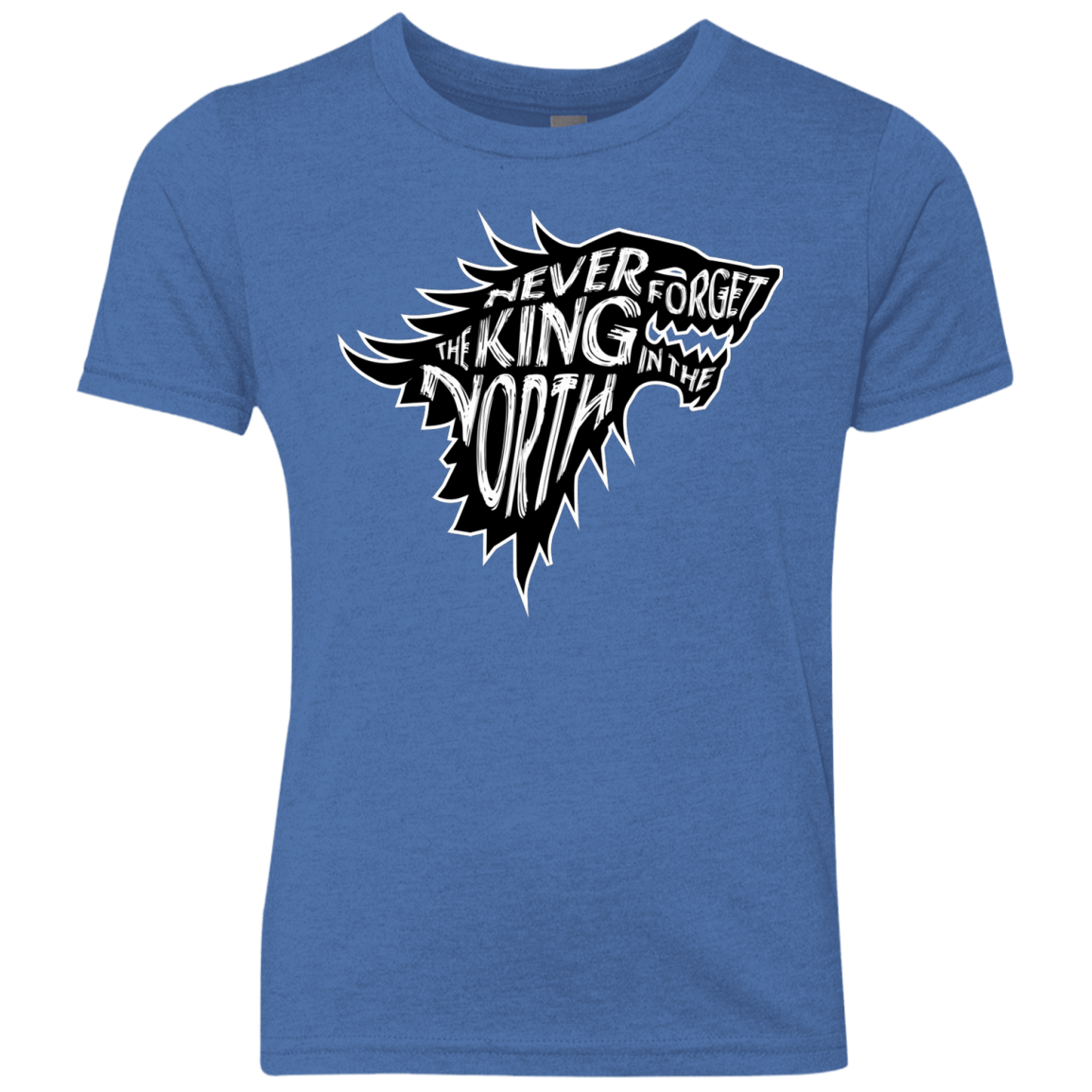 T-Shirts Vintage Royal / YXS Never Forget The King In The North Youth Triblend T-Shirt