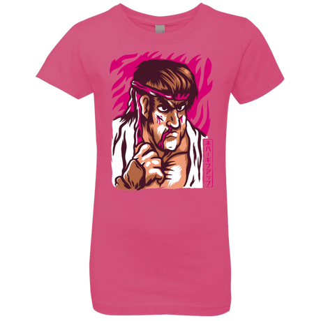 T-Shirts Hot Pink / YXS Never Give Up Girls Premium T-Shirt