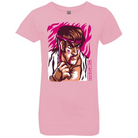 T-Shirts Light Pink / YXS Never Give Up Girls Premium T-Shirt