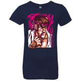 T-Shirts Midnight Navy / YXS Never Give Up Girls Premium T-Shirt