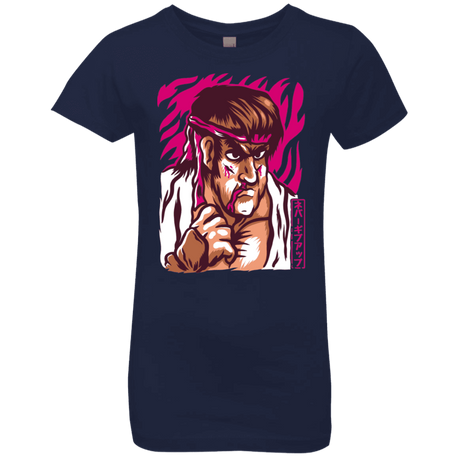 T-Shirts Midnight Navy / YXS Never Give Up Girls Premium T-Shirt