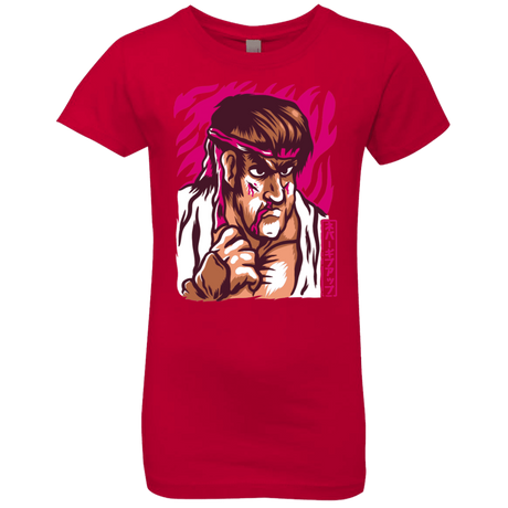 T-Shirts Red / YXS Never Give Up Girls Premium T-Shirt