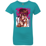 T-Shirts Tahiti Blue / YXS Never Give Up Girls Premium T-Shirt