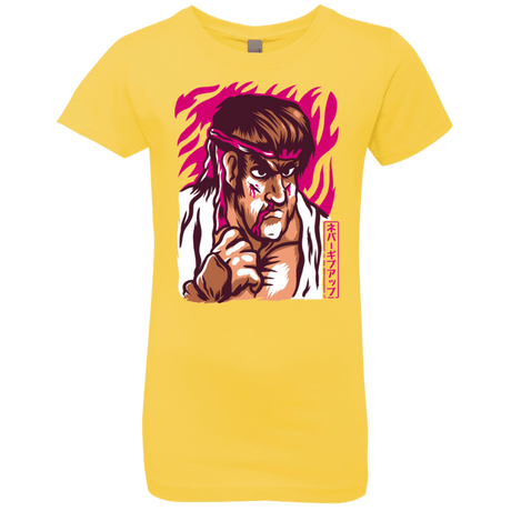 T-Shirts Vibrant Yellow / YXS Never Give Up Girls Premium T-Shirt