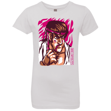 T-Shirts White / YXS Never Give Up Girls Premium T-Shirt