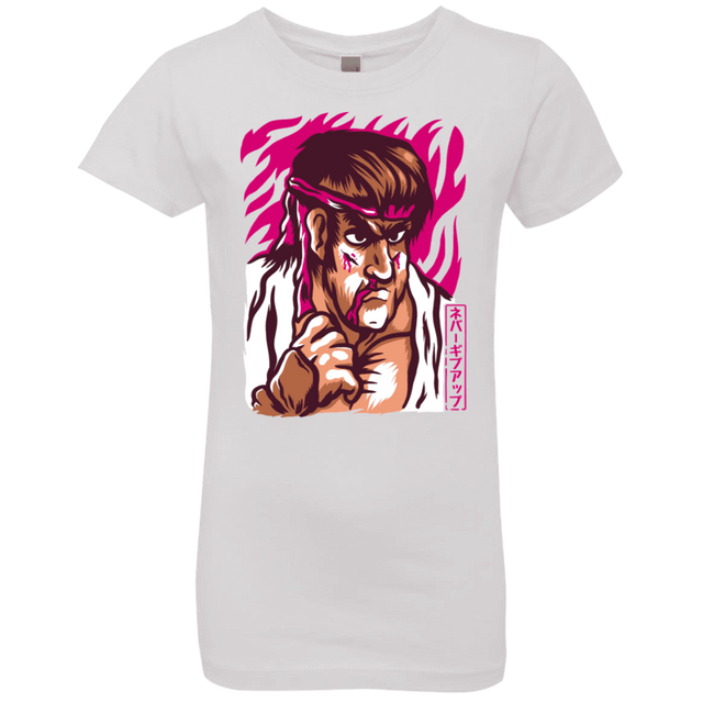 T-Shirts White / YXS Never Give Up Girls Premium T-Shirt