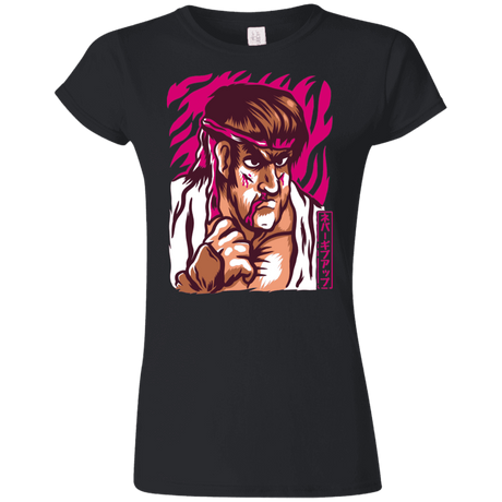 T-Shirts Black / S Never Give Up Junior Slimmer-Fit T-Shirt