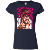 T-Shirts Navy / S Never Give Up Junior Slimmer-Fit T-Shirt