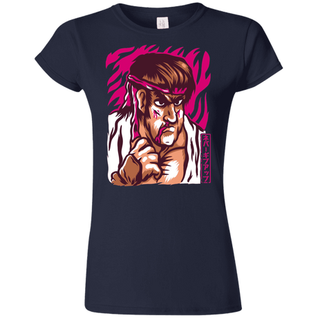 T-Shirts Navy / S Never Give Up Junior Slimmer-Fit T-Shirt