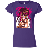 T-Shirts Purple / S Never Give Up Junior Slimmer-Fit T-Shirt