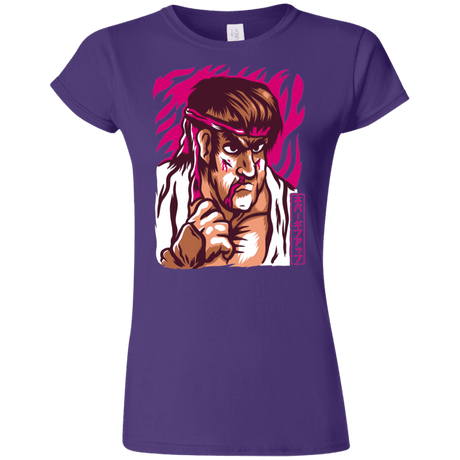 T-Shirts Purple / S Never Give Up Junior Slimmer-Fit T-Shirt