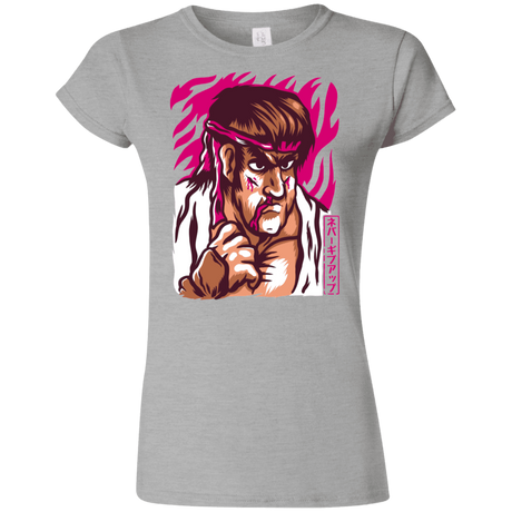 T-Shirts Sport Grey / S Never Give Up Junior Slimmer-Fit T-Shirt