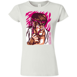 T-Shirts White / S Never Give Up Junior Slimmer-Fit T-Shirt