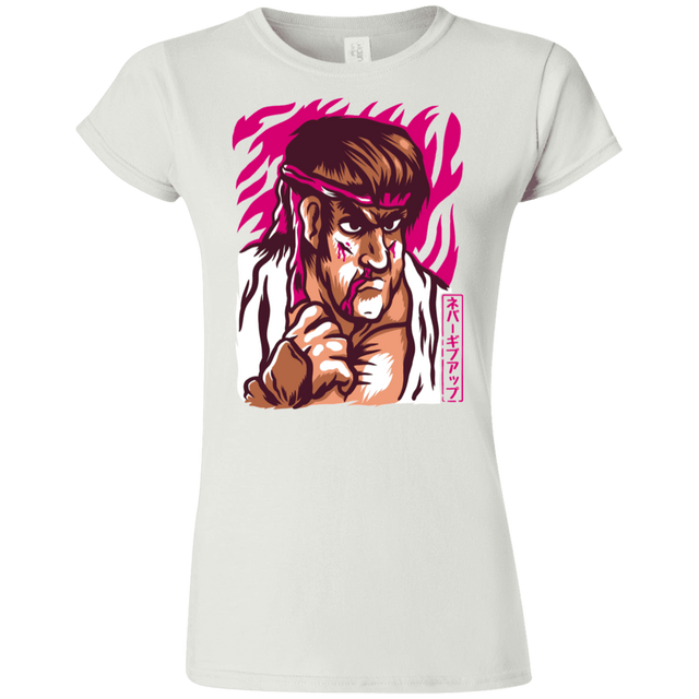 T-Shirts White / S Never Give Up Junior Slimmer-Fit T-Shirt