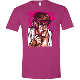 T-Shirts Antique Heliconia / S Never Give Up Men's Semi-Fitted Softstyle