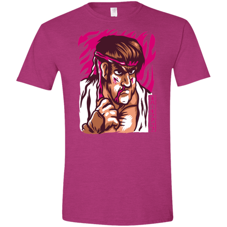 T-Shirts Antique Heliconia / S Never Give Up Men's Semi-Fitted Softstyle