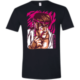 T-Shirts Black / X-Small Never Give Up Men's Semi-Fitted Softstyle