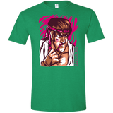 T-Shirts Heather Irish Green / M Never Give Up Men's Semi-Fitted Softstyle