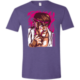 T-Shirts Heather Purple / S Never Give Up Men's Semi-Fitted Softstyle