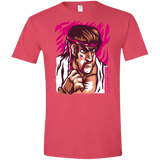 T-Shirts Heather Red / S Never Give Up Men's Semi-Fitted Softstyle