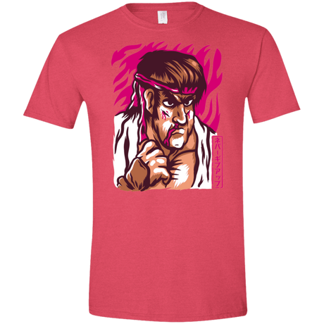 T-Shirts Heather Red / S Never Give Up Men's Semi-Fitted Softstyle