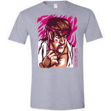 T-Shirts Sport Grey / X-Small Never Give Up Men's Semi-Fitted Softstyle