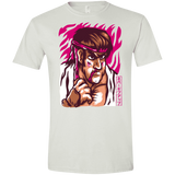 T-Shirts White / X-Small Never Give Up Men's Semi-Fitted Softstyle