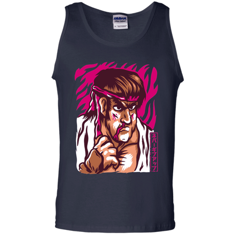 T-Shirts Navy / S Never Give Up Men's Tank Top