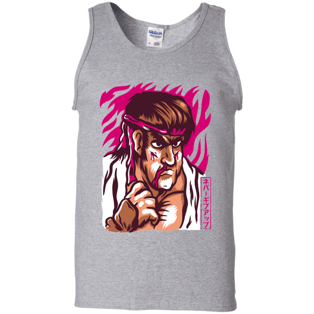 T-Shirts Sport Grey / S Never Give Up Men's Tank Top