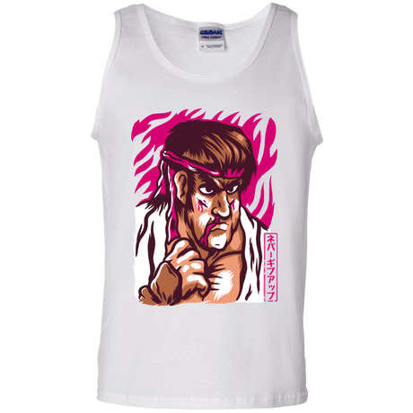 T-Shirts White / S Never Give Up Men's Tank Top