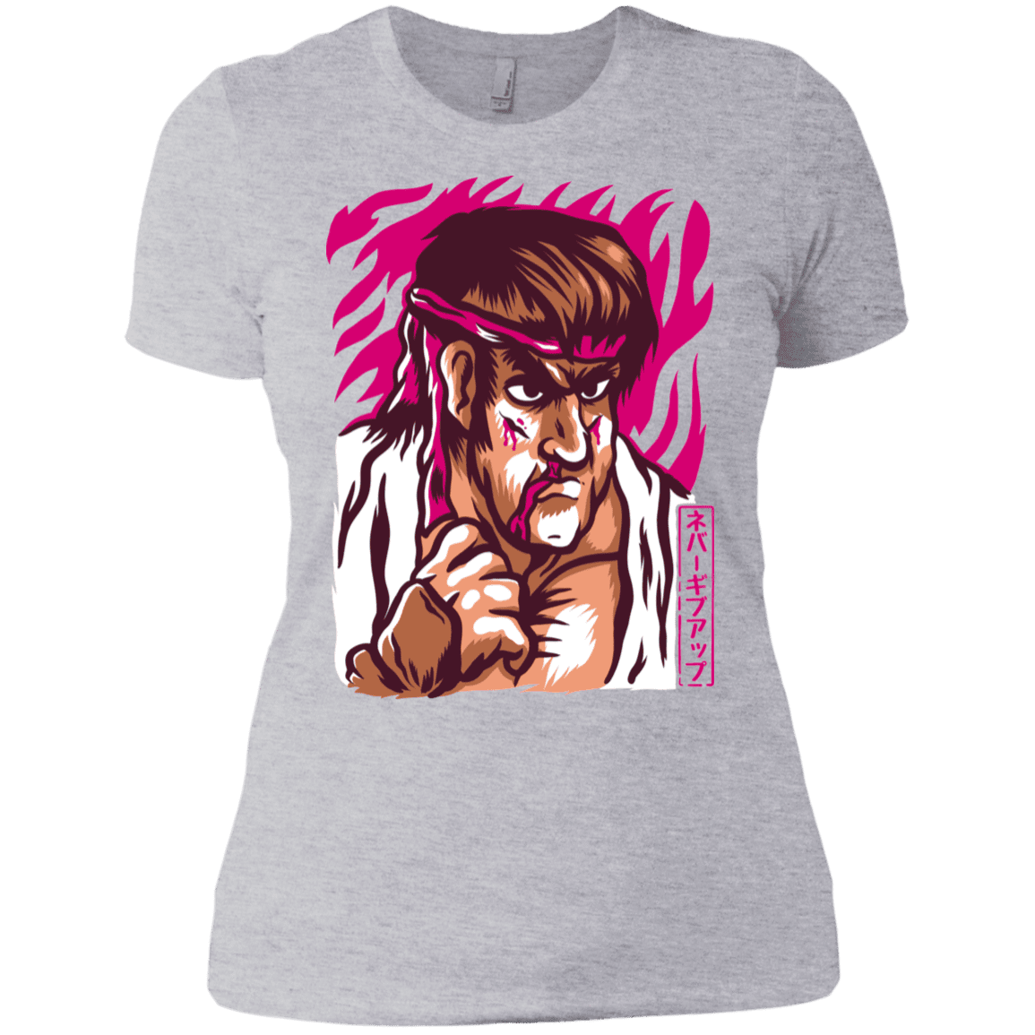 T-Shirts Heather Grey / X-Small Never Give Up Women's Premium T-Shirt