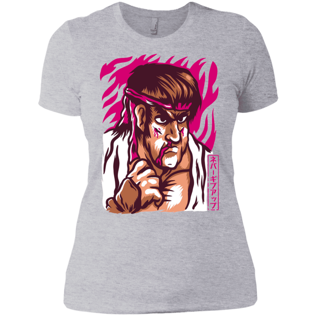 T-Shirts Heather Grey / X-Small Never Give Up Women's Premium T-Shirt