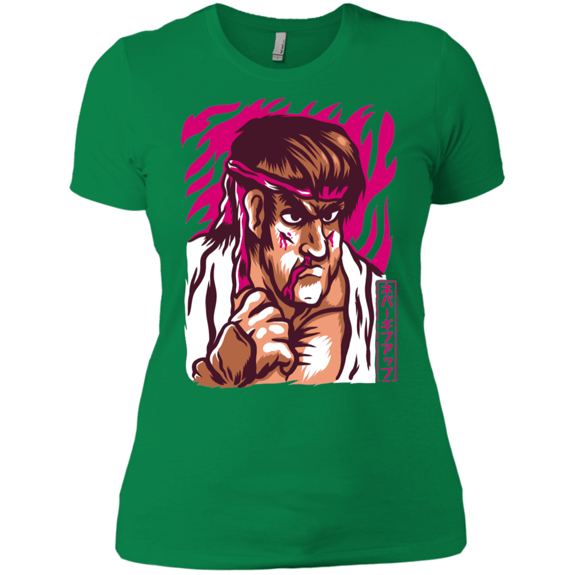 T-Shirts Kelly Green / X-Small Never Give Up Women's Premium T-Shirt