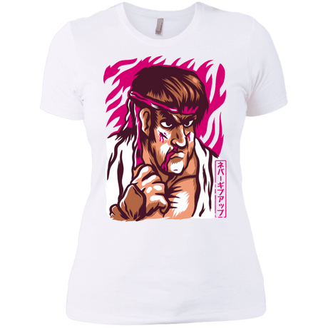 T-Shirts White / X-Small Never Give Up Women's Premium T-Shirt