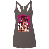 T-Shirts Macchiato / X-Small Never Give Up Women's Triblend Racerback Tank