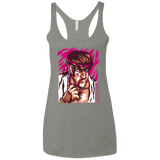 T-Shirts Venetian Grey / X-Small Never Give Up Women's Triblend Racerback Tank