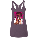T-Shirts Vintage Purple / X-Small Never Give Up Women's Triblend Racerback Tank