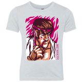T-Shirts Heather White / YXS Never Give Up Youth Triblend T-Shirt