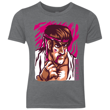 T-Shirts Premium Heather / YXS Never Give Up Youth Triblend T-Shirt