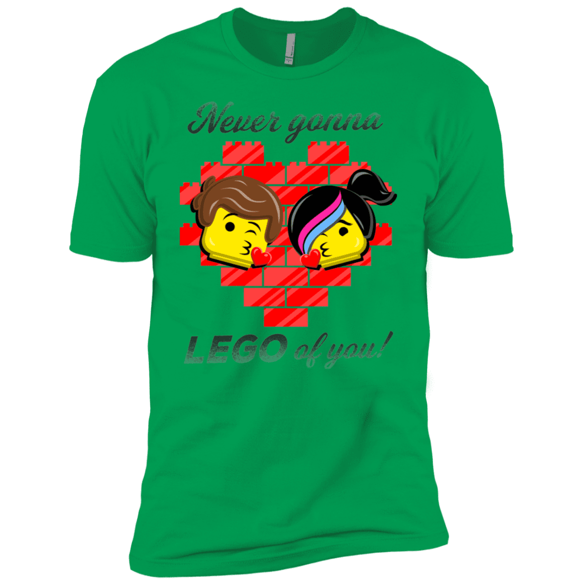 T-Shirts Kelly Green / YXS Never LEGO of You Boys Premium T-Shirt