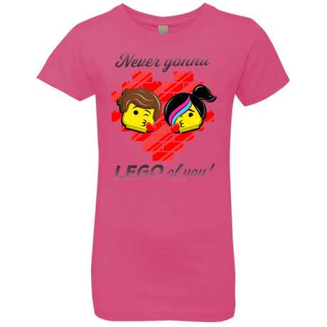 T-Shirts Hot Pink / YXS Never LEGO of You Girls Premium T-Shirt