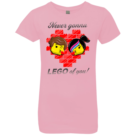 T-Shirts Light Pink / YXS Never LEGO of You Girls Premium T-Shirt